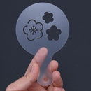 Chocolate Shaker Duster+16x Cappuccino Coffee Barista Stencils+Measure ONU PDU