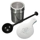 Chocolate Shaker Duster+16x Cappuccino Coffee Barista Stencils+Measure Spoon