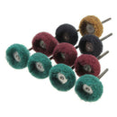 40Pcs 1" Abrasive Wheel Buffing Polishing Wheel Brush Set 25mm For Rotary tyu