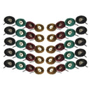 40Pcs 1" Abrasive Wheel Buffing Polishing Wheel Brush Set 25mm For Rotary tyu