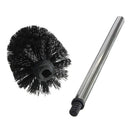 2x Stainless steel toilet brush WC Washroom Cleaning Toilet Brush Black fgd
