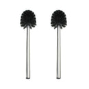2x Stainless steel toilet brush WC Washroom Cleaning Toilet Brush Black fgd