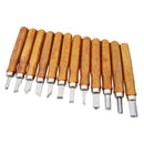 12PC/set Wood Lathe Chisel Set Woodworking Turning Tools Cutting Carving New wer