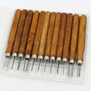12PC/set Wood Lathe Chisel Set Woodworking Turning Tools Cutting Carving New wer