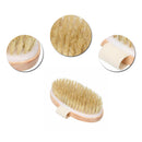 Wooden Bath Shower Back Brush Exfoliate Skin Scrub Soft Hair Hand Hemu  TMR UAP