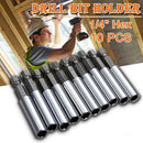 10 Pc Socket Drill Bit Holders Hex Shank Magnetic Extension For Screwdriver dfg