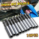10 Pc Socket Drill Bit Holders Hex Shank Magnetic Extension For Screwdriver dfg