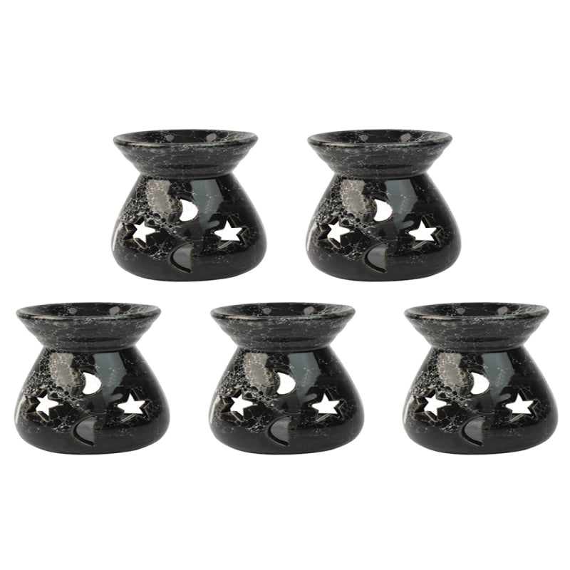 5pcs Diffuser Candle Holder Ceramic Oil Burner Fragrance Aroma Handmade Burner