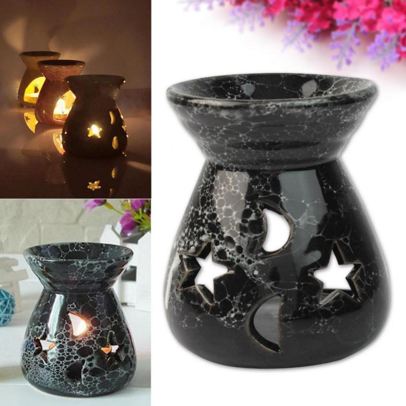 5pcs Diffuser Candle Holder Ceramic Oil Burner Fragrance Aroma Handmade Burner