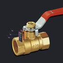 Bathroom Copper Ball  Full Port PEX Ball Valve 3/4 Inch Forged Brass Lead Free
