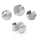 2x Glass Holder Clamp Handle Cupboard Showcase Cabinet Door Accessories YZK