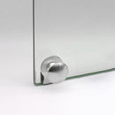 2x Glass Holder Clamp Handle Cupboard Showcase Cabinet Door Accessories YZK