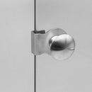 2x Glass Holder Clamp Handle Cupboard Showcase Cabinet Door Accessories WGQ