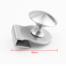 2x Glass Holder Clamp Handle Cupboard Showcase Cabinet Door Accessories WGQ