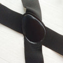 Hot Men's Fashion Black Elastic Clip-on Suspenders Braces Y-back Adjustable Belt