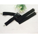 Hot Men's Fashion Black Elastic Clip-on Suspenders Braces Y-back Adjustable Belt