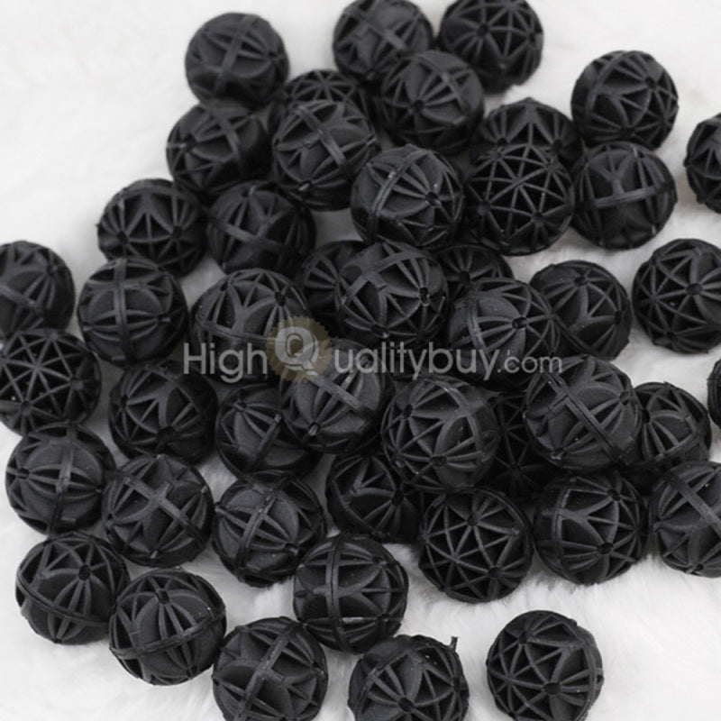 50 Pcs Aquarium Pond Bio Balls 16mm Canister Filter Media Marine Reef Sump Fish