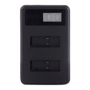 Battery AHDBT-501 Dual USB Charger Kit LCD Display Mini Cable for GoPro HERO 6/5