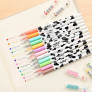 12 Pcs Cute Milky Gel Pens Ballpoint Pen-Set Study Stationery Student Supply DFg