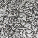 100Pcs Sea Fish Fishing Lure Line Connector Cross Lock Snap Clip Tackle To HCE