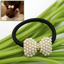 Korea Style Womens Sweet Bow Shape Rubber Band Hair Ring Rope Hair Accessory nx