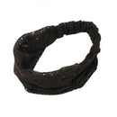 Elegant Women Coffee Bandanas Lace Headwrap Headband Girls' Hair Accesso GJL