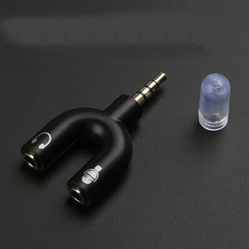 3.5mm Audio Jack to Headphone and Microphone Mic U Splitter Converter Adaptor EK