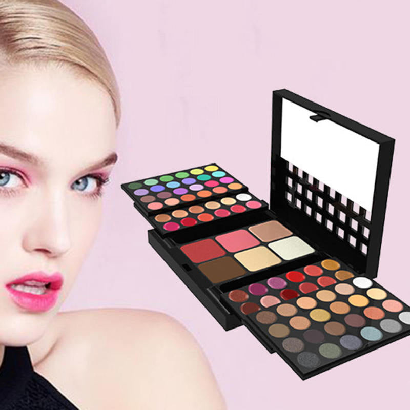 Detail about Hot 78 Colors Makeup Set Kit Eyeshadow Lip Gloss Palette Blusher