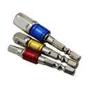 3Pcs Hex Drill Bit Socket Adapter 1/4" 3/8" 1/2" Drive Electric Impact Driver