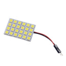 4X White 24 SMD 5050 LED Car Interior Dome Light T10 BA9S Festoon Panel  WZB