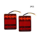 2X 8LED Rear Tail Light Brake Stop Lamp Indicator Trailers Truck Van Car XAW