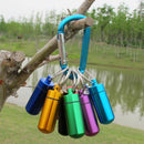 5x Medicine Pill Case Pill Box Pill Holder Bottle Container w/ Keychain EPH