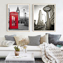 London Street Scene Unframed Spraying Painting Wall Art Home Office Welt TRU