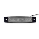 Universal 10 Pcs Side Marker Indicators Light Trailer Truck 6 LED White Lamp 12V