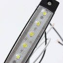 Universal 10 Pcs Side Marker Indicators Light Trailer Truck 6 LED White Lamp 12V