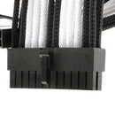 New  24-Pin Motherboard Extension Power Cable Black&White Computer Compo TAP