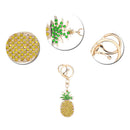 1pcs Pineapple-Shaped Keychain Pendant DIY Point Drill Key chain Fruit S GOP