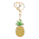 1pcs Pineapple-Shaped Keychain Pendant DIY Point Drill Key chain Fruit S GOP
