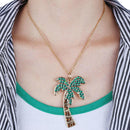 Coconut Tree Keychain Pendant DIY Point Diamond Keychain Decorative FRI