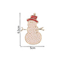 Snowman Keychain Pendant DIY Point Diamond Keychain Decorative Quality  MWW