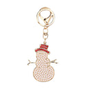 Snowman Keychain Pendant DIY Point Diamond Keychain Decorative Quality  MWW