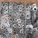 580Pcs Stainless Steel Flat Washers For M2 M2.5 M3 M4 M5 M6 M8 M10 M12  QQK