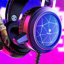 USB 3.5mm Gaming Headset With Mic LED Headphones Stereo Surround for PC  RNU