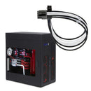 8 Pin White Black ATX CPU PSU Sleeved Power Supply Extension Shakmods AYP UKC
