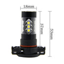 2pcs-Car LED Fog Light H16 5202 50W  Black Case High Power Anti-Fog Li UAQ