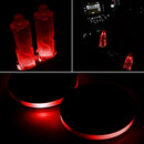 1x LED Universal Car Cup Holder Pad Mat Auto Interior Atmosphere Light Red