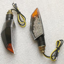 1pc 14 LED Mini Motorcycle Motorbike Turn Signal Lights Indicators Amber new