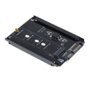 2 in 1 mSATA to SATA NGFF M.2 to SATA3 Converter PCB Adapter Card ADM