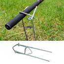 4x Fishing Rod Stand Support Bracket Rest Ground Holder Adjustable Pole Sea Lake