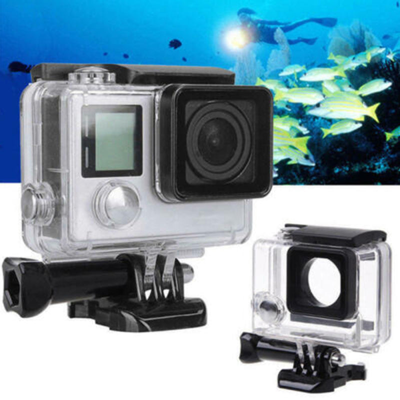 For Gopro Waterproof Diving Housing Case for GoPro Hero 3 3+/Hero 4 Covers QZJ